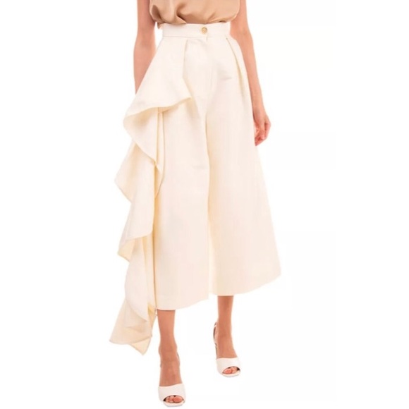 🔴FINAL PRICE !!! high waisted wide leg crop trousers solace London - Picture 2 of 14